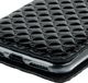 Surazo Etui na telefon Surazo ze skóry naturalnej Smart magnet RFID - Pikowane romby - Czarny Błyszczący 4