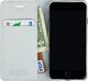 Surazo Etui na telefon Surazo ze skóry naturalnej Smart magnet RFID - Srebrny 2
