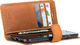 Surazo Etui na telefon Surazo ze skóry naturalnej Wallet case - Nubuk Ciemny Pomarańczowy 2