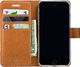 Surazo Etui na telefon Surazo ze skóry naturalnej Wallet case - Nubuk Orzechowy i Granatowy 1