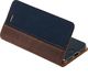Surazo Etui na telefon Surazo ze skóry naturalnej Wallet case - Nubuk Orzechowy i Granatowy 5