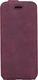 Surazo Futerał na telefon Surazo ze skóry naturalnej Flip case - Nubuk Burgund 1
