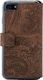 Surazo Etui na telefon Surazo ze skóry naturalnej Slim cover - Ornament Brązowy 3