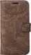 Surazo Etui na telefon Surazo ze skóry naturalnej Wallet case - Ornament Brązowy 1