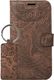 Surazo Etui na telefon Surazo ze skóry naturalnej Wallet case - Ornament Brązowy 6