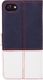 Surazo Etui na telefon Surazo ze skóry naturalnej Wallet case - Granatowy i Pastel Porcelanowy - Kotwica czerwona 2