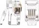 NetRack wtyk telefoniczny RJ9/RJ10 4p4c (100 sztuk) 1
