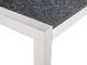 Beliani Stół ogrodowy granit palony dzielony blat 220 x 100 cm czarny GROSSETO 5