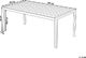 Beliani Stół ogrodowy z aluminium 180 x 90 cm biały VERNIO 5