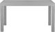 Beliani Stół ogrodowy 140 x 80 cm jasnoszary FOSSANO 2