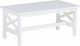 Beliani Stół ogrodowy 100x55cm biały BALTIC (87909) 1