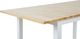 Beliani Stół do jadalni rozkładany 120/150 x 80 cm jasne drewno z białym HOUSTON 4