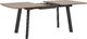 Beliani Stół do jadalni rozkładany 160/200 x 90 cm ciemne drewno z czarnym SALVADOR 4