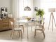 Beliani Stół do jadalni rozkładany 120/160 x 80 cm biały SANFORD 2
