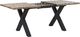 Beliani Stół do jadalni rozkładany 140/180 x 90 cm ciemne drewno z czarnym BRONSON 3