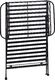 Beliani Stolik pomocniczy metalowy czarny ANCUD 3