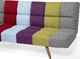 Beliani Sofa rozkładana wielokolorowa INGARO 6
