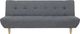 Beliani Sofa rozkładana ciemnoszara ALSTEN 1