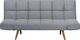 Beliani Sofa rozkładana jasnoszara INGARO 1
