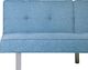 Beliani Sofa rozkładana niebieska DUBLIN 8
