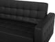 Beliani Sofa rozkładana ekoskóra czarna ABERDEEN 6