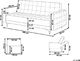 Beliani Sofa rozkładana ekoskóra czarna ABERDEEN 8