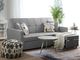 Beliani Sofa rozkładana jasnoszara GLOMMA 1