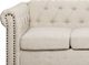 Beliani Sofa 3-osobowa proste nogi beżowa CHESTERFIELD 4