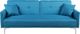 Beliani Sofa rozkładana morska LUCAN 1