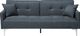 Beliani Sofa rozkładana granatowa LUCAN 1