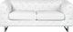 Beliani Sofa 2-osobowa biała VISSLAND 1