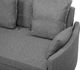 Beliani Sofa rozkładana szara HOVIN 6
