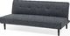Beliani Sofa rozkładana ciemnoszara VISBY 2