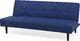 Beliani Sofa rozkładana ciemnoniebieska VISBY 3