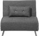 Beliani Sofa rozkładana ciemnoszara FARRIS 1