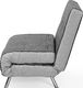 Beliani Sofa rozkładana ciemnoszara FARRIS 4