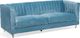 Beliani Sofa 3-osobowa welurowa jasnoniebieska ARVIKA 6