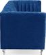 Beliani Sofa 3-osobowa welurowa niebieska ARVIKA 4