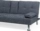 Beliani Sofa rozkładana ciemnoszara ROXEN 4