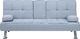 Beliani Sofa rozkładana jasnoszara ROXEN 1