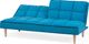 Beliani Sofa rozkładana niebieska SILJAN 3