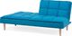 Beliani Sofa rozkładana niebieska SILJAN 4