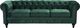 Beliani Sofa 3-osobowa welurowa zielona CHESTERFIELD 1
