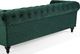 Beliani Sofa 3-osobowa welurowa zielona CHESTERFIELD 3