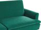Beliani Sofa rozkładana welurowa zielona VETTRE 6