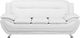 Beliani Sofa 3-osobowa biała LEIRA 1