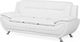 Beliani Sofa 3-osobowa biała LEIRA 2