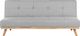 Beliani Sofa rozkładana jasnoszara FROYA 1