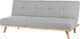 Beliani Sofa rozkładana jasnoszara FROYA 2
