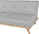 Beliani Sofa rozkładana jasnoszara FROYA 5